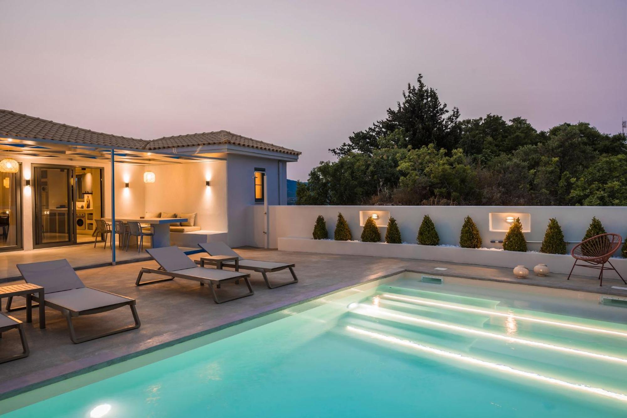 Villa Mirto - Iris Sunset Villas Lépedha エクステリア 写真