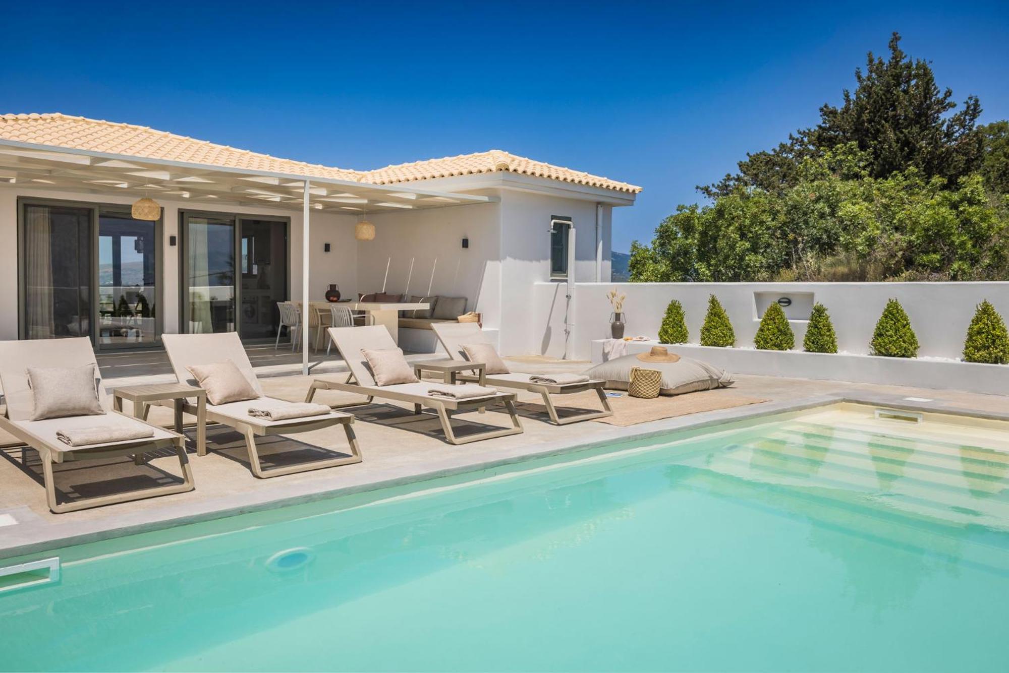Villa Mirto - Iris Sunset Villas Lépedha エクステリア 写真