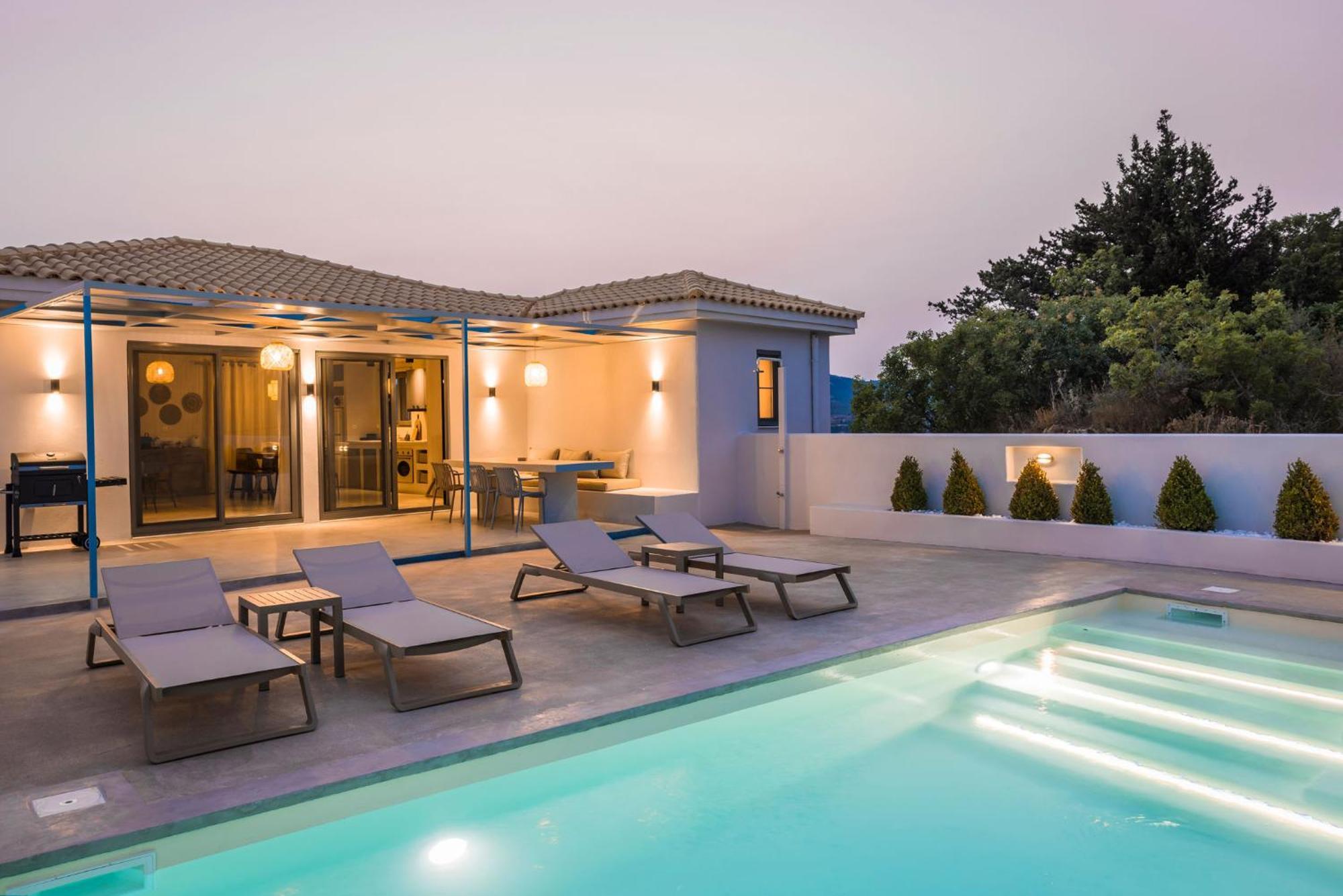 Villa Mirto - Iris Sunset Villas Lépedha エクステリア 写真