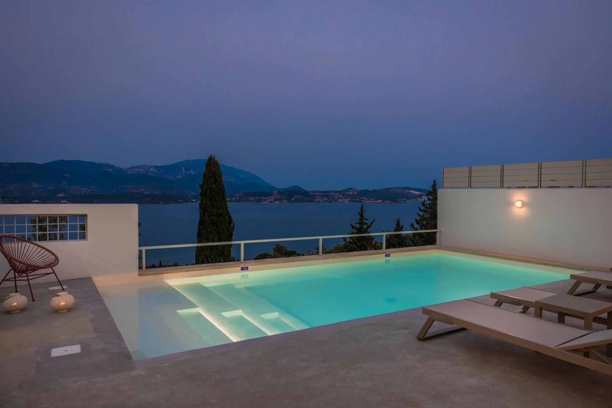 Villa Mirto - Iris Sunset Villas Lépedha エクステリア 写真